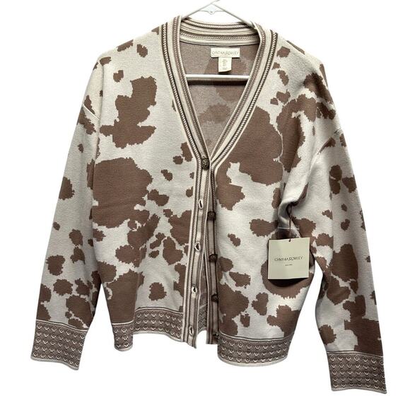 Cynthia Rowley NWT Women Cardigan Button Up Sweater L Thick and Soft! Career - Picture 1 of 11